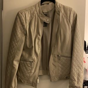 Kenneth Cole Reaction Moto Quilted Leather Jacket
